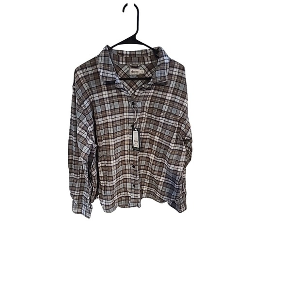 NWT Alpine Design Women's Midweight Flannel Size XL Brown Fall River Plaid - Picture 1 of 2
